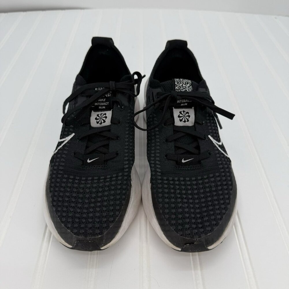 Nike Sneakers Womens Interact Run Black 8.5 Athletic Running Shoes FD2292-003 - Picture 2 of 6